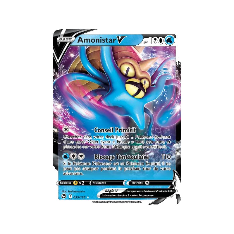 Amonistar V - 035/195 - Holo Rare V - Tempête Argentée