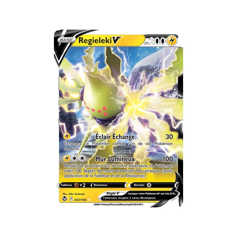 Regieleki V - 057/195 - Holo Rare V - Tempête Argentée