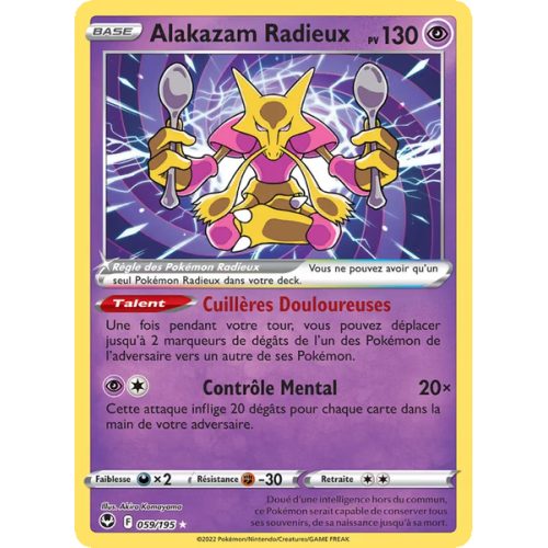 Alakazam Radieux - 059/195 - Radieux Rare - Tempête Argentée