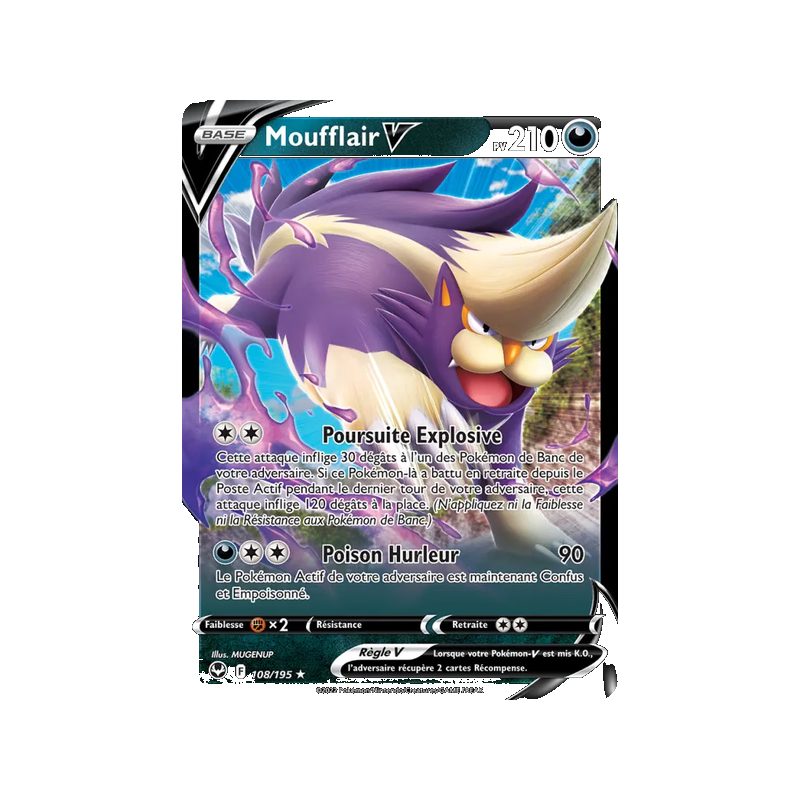 Moufflair V - 108/195 - Holo Rare V - Tempête Argentée