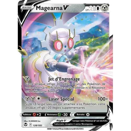 Magearna V - 128/195 - Holo Rare V - Tempête Argentée