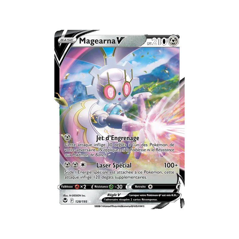 Magearna V - 128/195 - Holo Rare V - Tempête Argentée