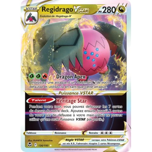 Regidrago VSTAR - 136/195 - Holo Rare VSTAR - Tempête Argentée