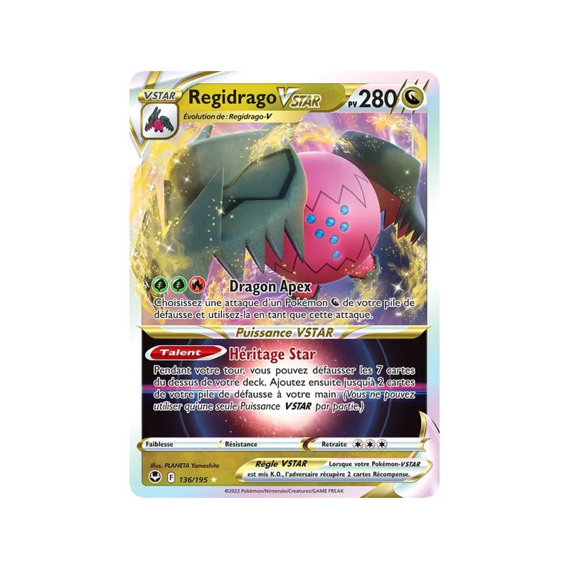 Regidrago VSTAR - 136/195 - Holo Rare VSTAR - Tempête Argentée