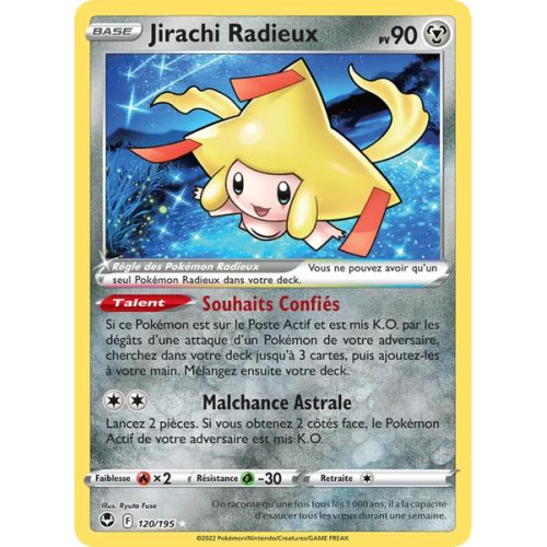 Jirachi Radieux - 120/195 - Radieux Rare - Tempête Argentée