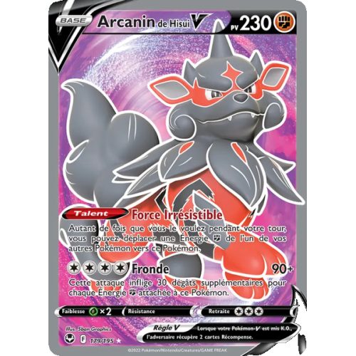 Arcanin de Hisui V - 179/195 - Ultra Rare - Tempête Argentée