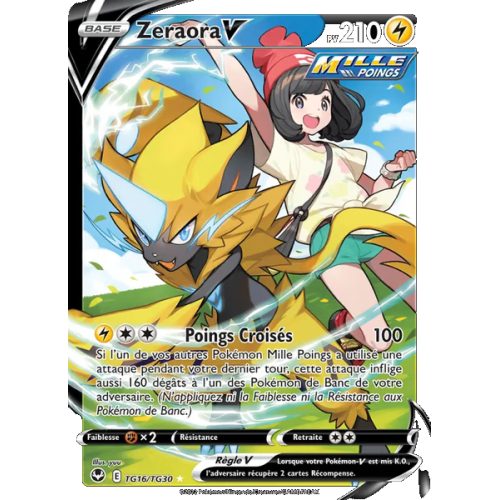 Zeraora V - TG16/195 - Holo Rare V - Tempête Argentée