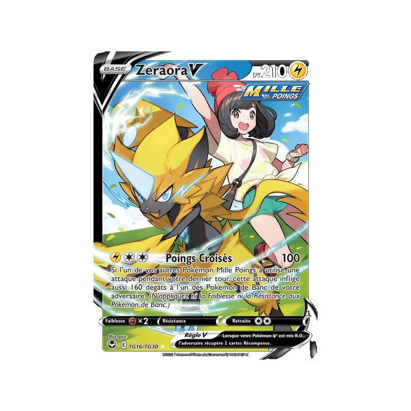 Zeraora V - TG16/195 - Holo Rare V - Tempête Argentée