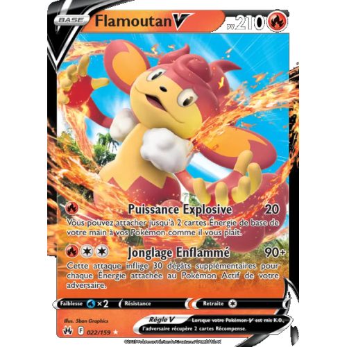 Flamoutan V - 022/159 - Holo Rare V - Zénith Suprême
