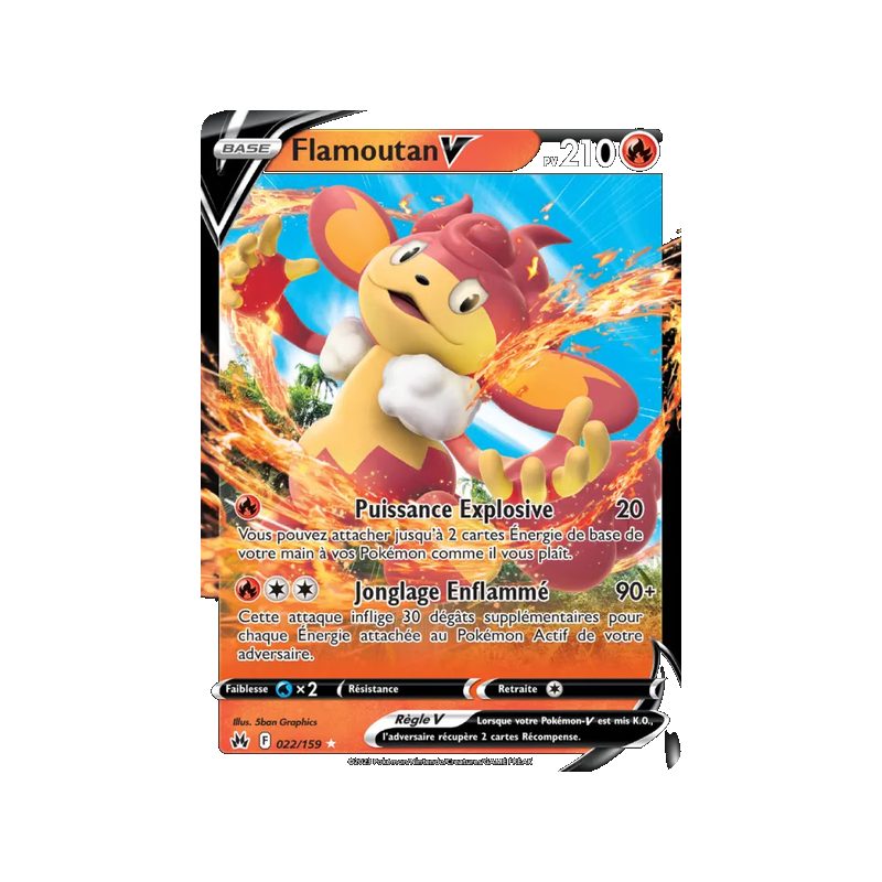 Flamoutan V - 022/159 - Holo Rare V - Zénith Suprême