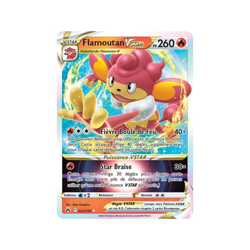 Flamoutan VSTAR - 023/159 - Holo Rare VSTAR - Zénith Suprême