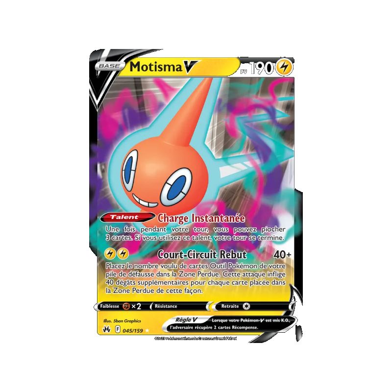 Motisma V - 045/159 - Holo Rare V - Zénith Suprême