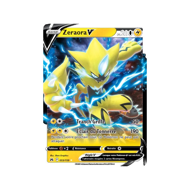Zeraora V - 053/159 - Holo Rare V - Zénith Suprême