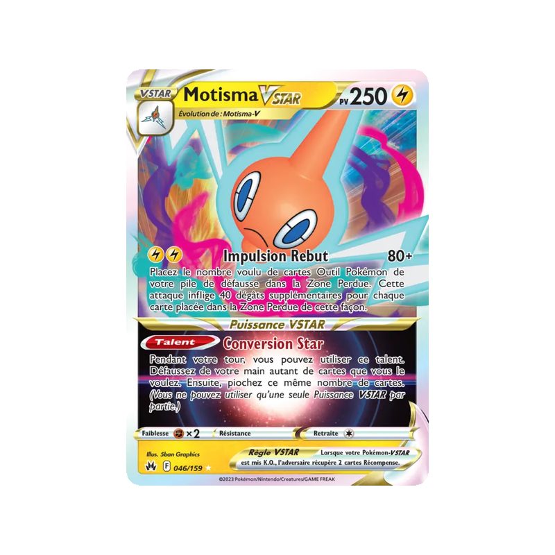 Motisma VSTAR - 046/159 - Holo Rare VSTAR - Zénith Suprême