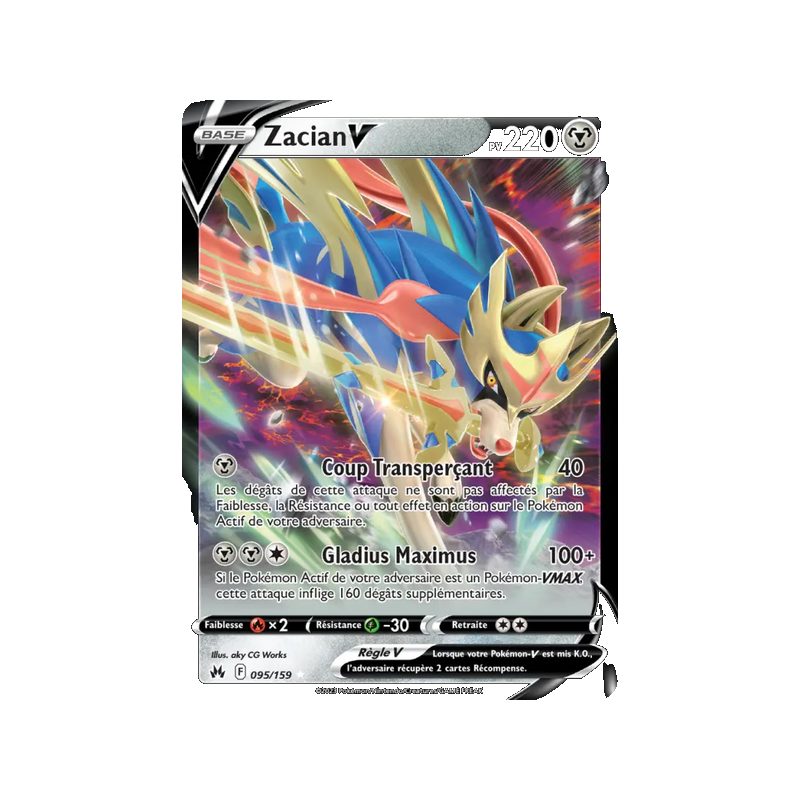 Zacian V - 095/159 - Holo Rare V - Zénith Suprême