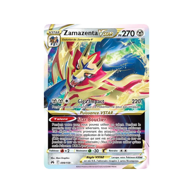 Zamazenta VSTAR - 099/159 - Holo Rare VSTAR - Zénith Suprême