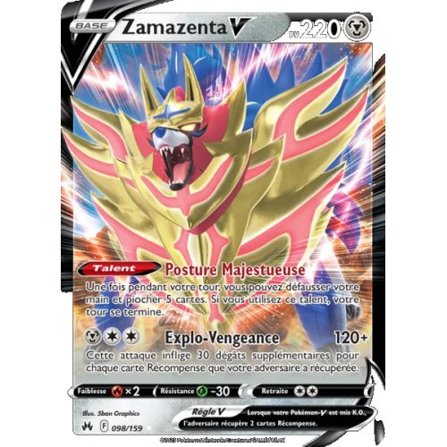 Zamazenta V - 098/159 - Holo Rare V - Zénith Suprême