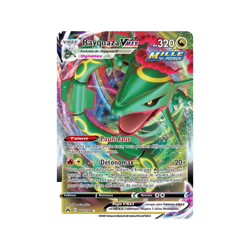 Rayquaza VMAX - 102/159 - Ultra Rare - Zénith Suprême