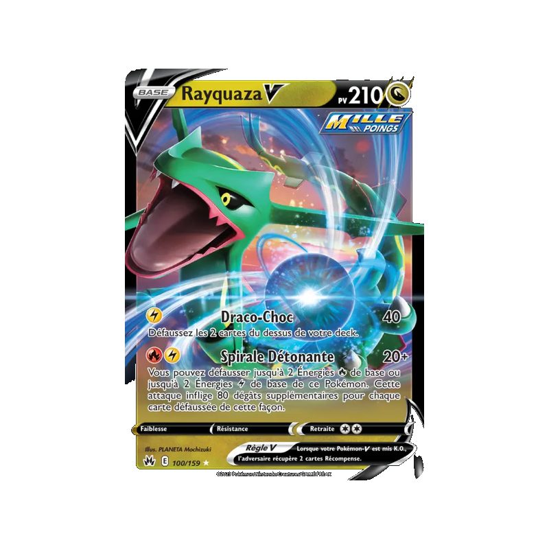 Rayquaza V - 100/159 - Holo Rare V - Zénith Suprême