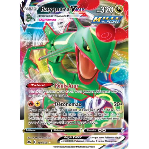 Rayquaza VMAX - 101/159 - Holo Rare VMAX - Zénith Suprême