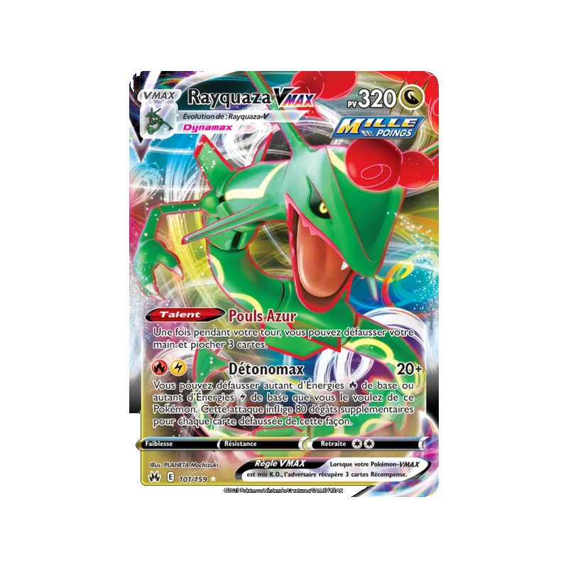 Rayquaza VMAX - 101/159 - Holo Rare VMAX - Zénith Suprême