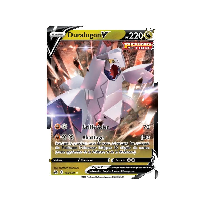 Duralugon V - 103/159 - Holo Rare V - Zénith Suprême