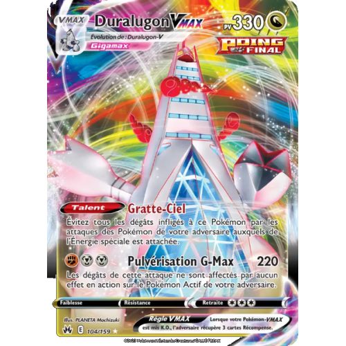 Duralugon VMAX - 104/159 - Holo Rare VMAX - Zénith Suprême