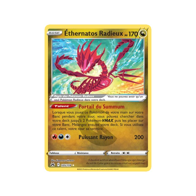 Éthernatos Radieux - 105/159 - Radieux Rare - Zénith Suprême