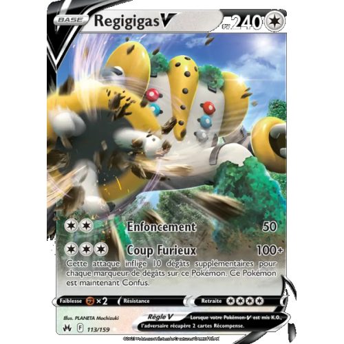 Regigigas V - 113/159 - Holo Rare V - Zénith Suprême