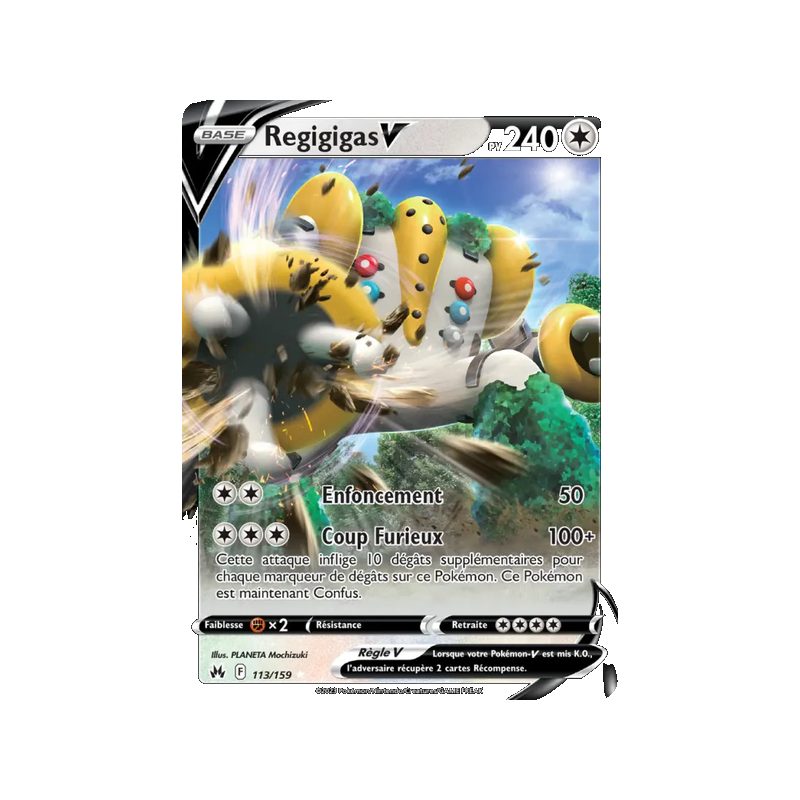 Regigigas V - 113/159 - Holo Rare V - Zénith Suprême