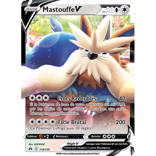 Mastouffe V - 116/159 - Holo Rare V - Zénith Suprême
