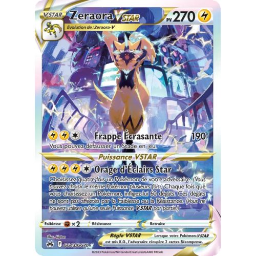 Zeraora VSTAR - GG43/159 - Ultra Rare - Zénith Suprême