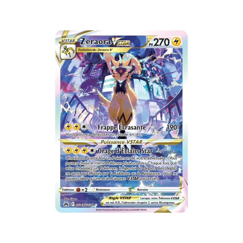 Zeraora VSTAR - GG43/159 - Ultra Rare - Zénith Suprême