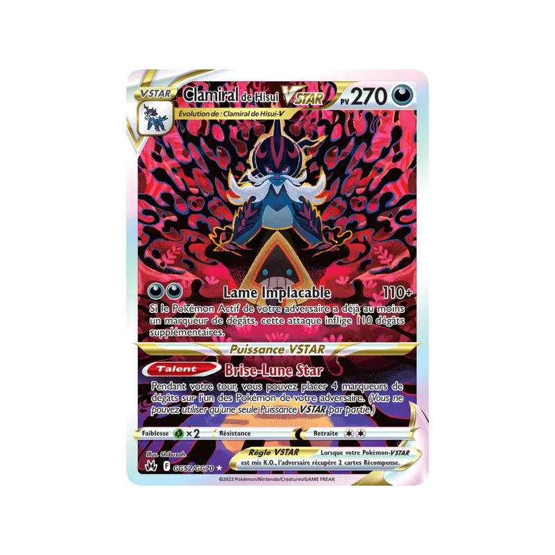 Clamiral de Hisui VSTAR - GG52/159 - Ultra Rare - Zénith Suprême