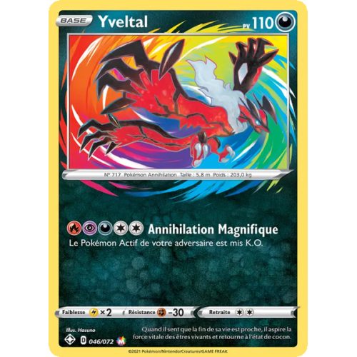 Yveltal - 46/72 - Magnifique - Destinées Radieuses