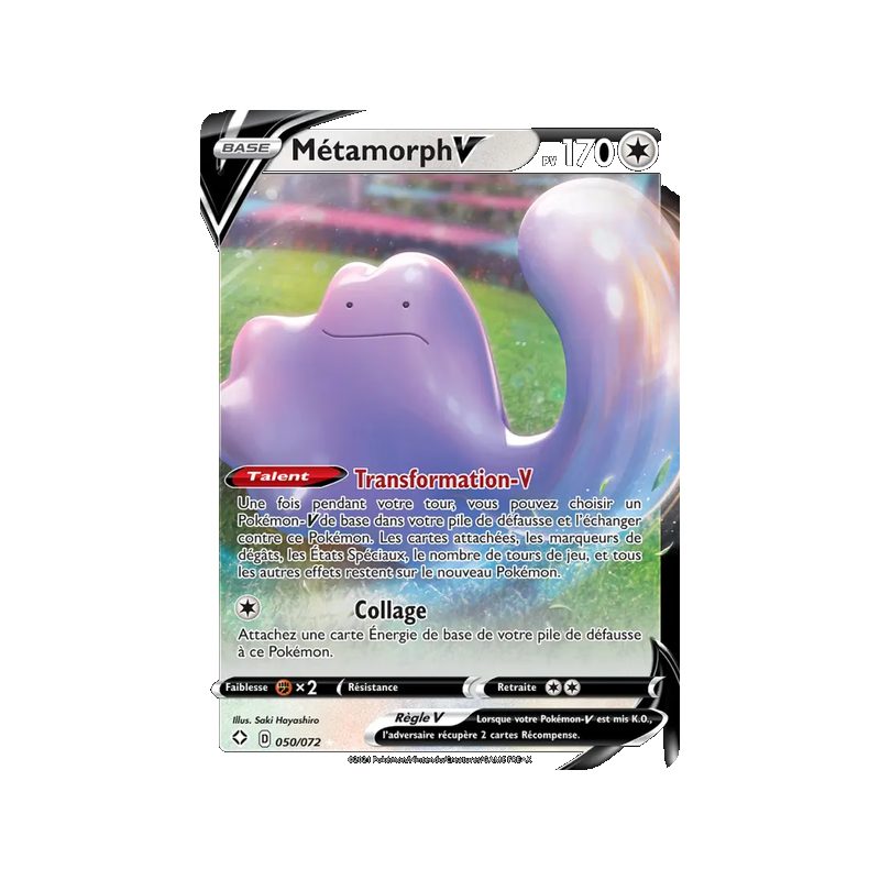 Métamorph V - 50/72 - Holo Rare V - Destinées Radieuses