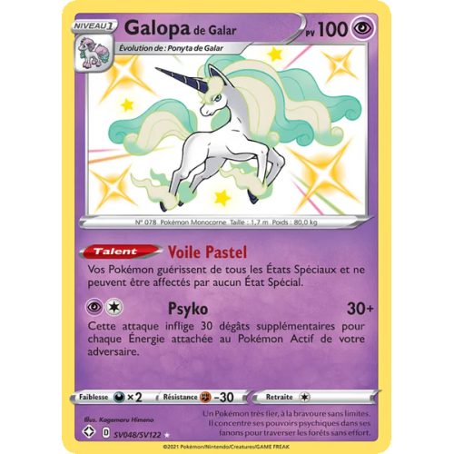 Galopa de Galar - SV048/72 - Shiny rare - Destinées Radieuses