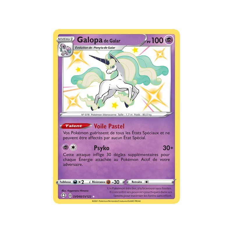 Galopa de Galar - SV048/72 - Shiny rare - Destinées Radieuses