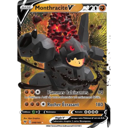 Monthracite V - 98/185 - Holo Rare V - Voltage Éclatant