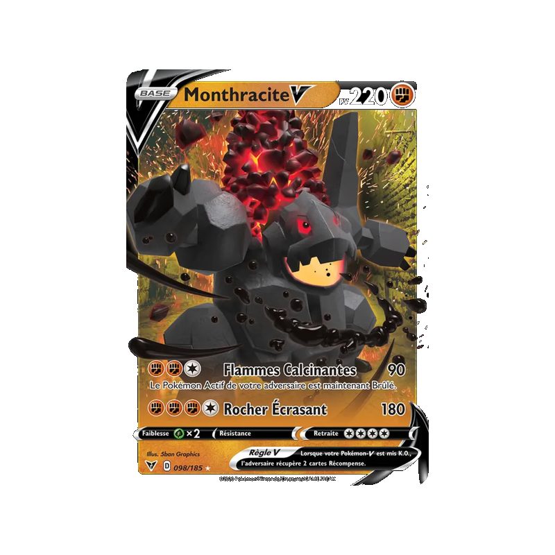 Monthracite V - 98/185 - Holo Rare V - Voltage Éclatant