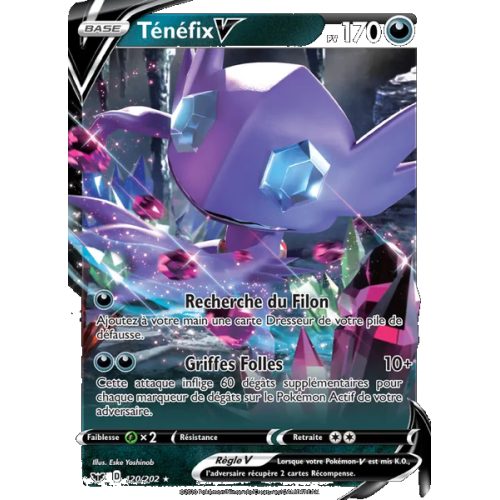 Ténéfix V - 120/202 - Holo Rare V - Épée et Bouclier