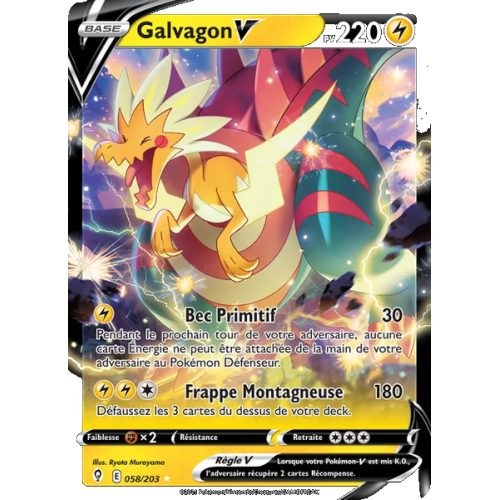 Galvagon V - 58/203 - Holo Rare V - Évolution Céleste