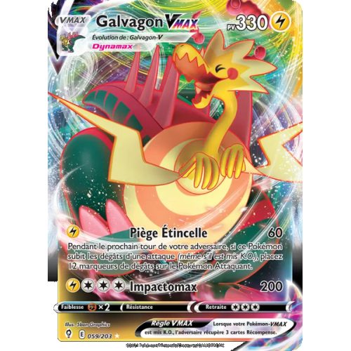 Galvagon VMAX - 59/203 - Holo Rare VMAX - Évolution Céleste