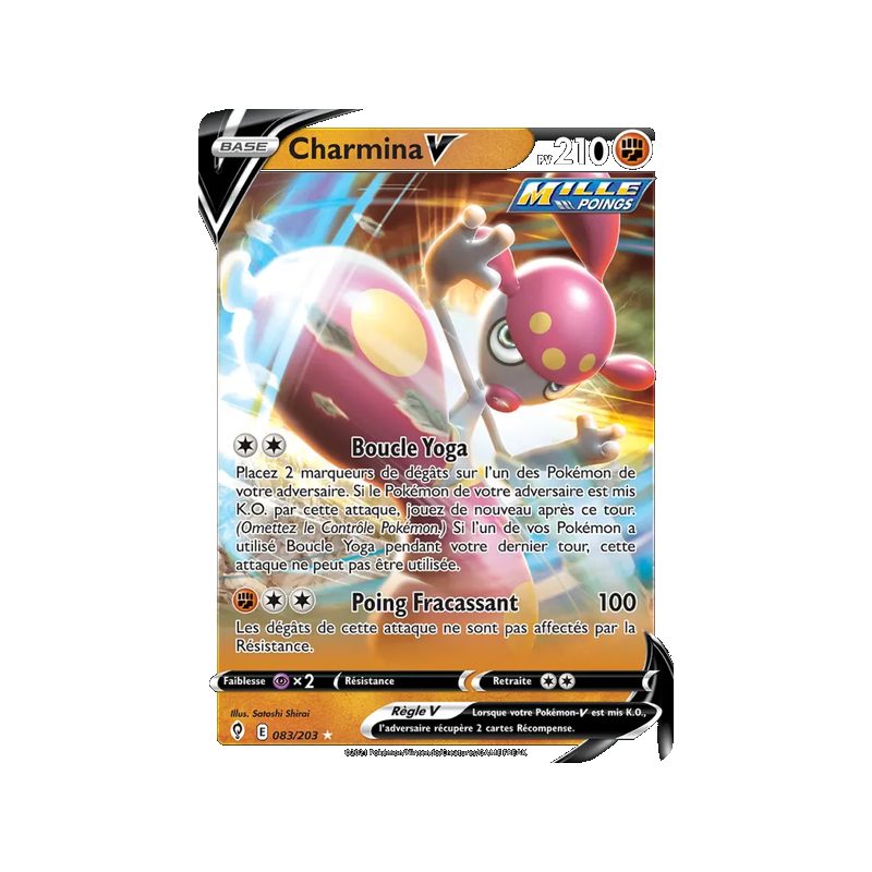 Charmina V - 83/203 - Holo Rare V - Évolution Céleste