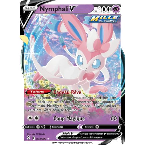 Nymphali V - 74/203 - Holo Rare V - Évolution Céleste