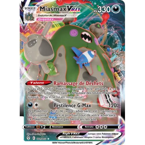 Miasmax VMAX - 101/203 - Holo Rare VMAX - Évolution Céleste