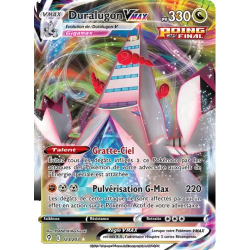 Duralugon VMAX - 123/203 - Holo Rare VMAX - Évolution Céleste