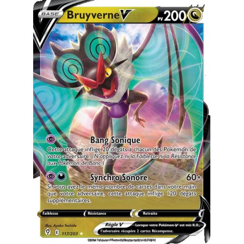 Bruyverne V - 117/203 - Holo Rare V - Évolution Céleste