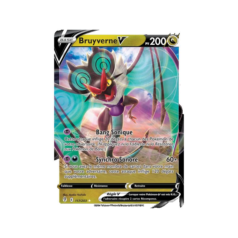 Bruyverne V - 117/203 - Holo Rare V - Évolution Céleste