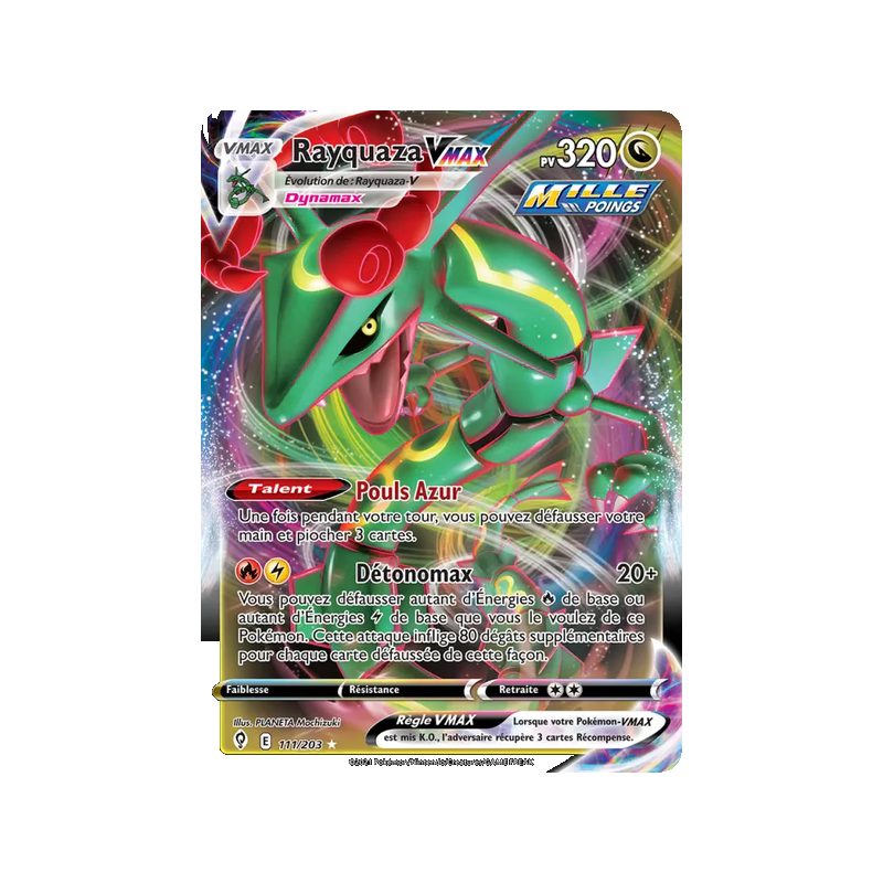 Rayquaza VMAX - 111/203 - Holo Rare VMAX - Évolution Céleste
